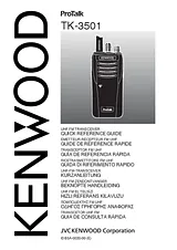 Kenwood TK-3501 N/A PMR Radio TK-3501E Справочник Пользователя