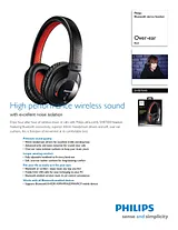Philips Bluetooth stereo headset SHB7000 SHB7000/00 プリント