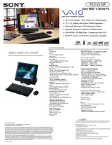 Sony PCV-V210P Guide De Spécification