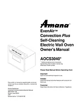 Amana AOCS3040 ユーザーズマニュアル