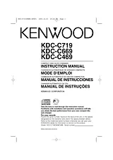 Kenwood KDC-C469 Manual Do Utilizador