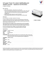 V7 Laser Toner for select SAMSUNG and XEROX printer - replaces SCX4216D3 V7-B05-C1710U-BK Dépliant