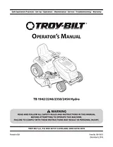 Troy-Bilt TB 2454 Hydro Manuel D’Utilisation