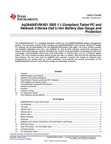 Texas Instruments Evaluation Module for BQ28400 Netbook and Tablet Lithium Ion Gas Gauge and Protector BQ28400EVM BQ28400EVM Datenbogen