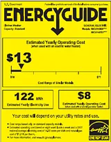 GE WCVH4800KWW Energy Guide