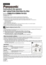 Panasonic DMWFA1GU Guía De Operación