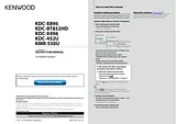 Kenwood KDC-X896 사용자 설명서