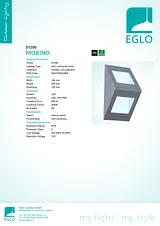 Eglo MORINO 91096 产品宣传页