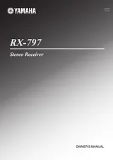 Yamaha RX-797 Справочник Пользователя