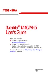 Toshiba M45 User Guide