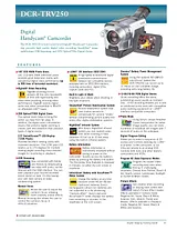 Sony dcr-trv250 Specification Guide