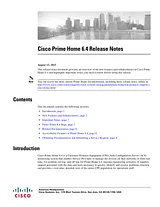 Cisco Cisco Prime Home 6.4 릴리즈 노트