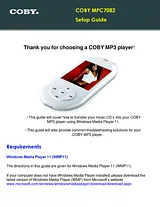 Coby mp-c7052 - 512mb Manual Do Utilizador
