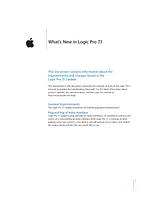 Apple logic pro 7.1 Manual