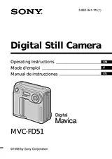 Sony MVC-FD51 Справочник Пользователя