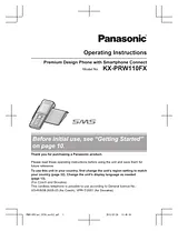 Panasonic KX-PRW110FX Справочник Пользователя