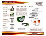 Energizer HD33A2ODE 数据表