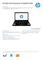 HP 2000-2d01SI E9P03EA Leaflet