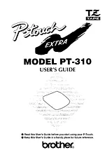 Brother PT-310 Manual De Usuario