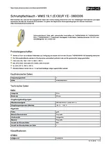 Phoenix Contact Shrink sleeve WMS 19,1 (EX30)R YE 0800306 0800306 Scheda Tecnica