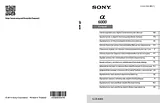 Sony ILCE-6000 ILCE6000S.CEC Техническая Спецификация