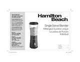 Hamilton Beach Single-Serve Blender User Manual