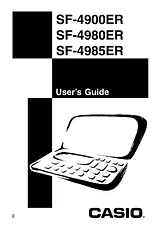 Casio SF-4985ER ユーザーズマニュアル