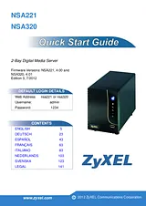 ZyXEL NSA320 Guide D’Installation Rapide