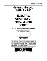 Harrington Hoists NER2 Manual Do Utilizador