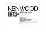 Kenwood excelon kdc-x759 Manual Do Utilizador