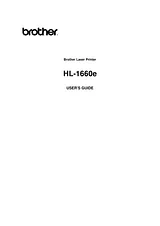 Brother HL-1660E Owner's Manual