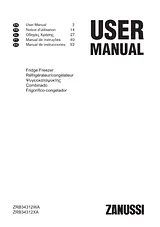 Zanussi ZRB34312WA Manual Do Utilizador