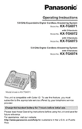 Panasonic KX-TG6074 Manual De Usuario