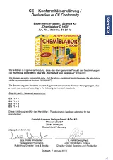 Kosmos Chemielabor C1000 640118 Declaración De Conformidad