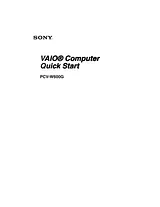 Sony PCV-W600G User Manual