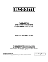 Blodgett FA/GZL User Manual