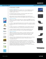 Sony vgn-tt150n Specification Guide