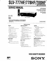 Sony SLV-777HF User Manual