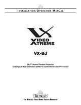 Runco VX-8D Manual Do Utilizador