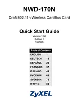 ZyXEL Communications NWD-170N Справочник Пользователя
