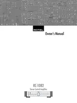 Rotel RC-1082 Owner's Manual