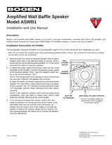Bogen Model ASWB1 Dépliant