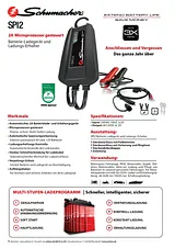 Schumacher Automatic charger SPI3 데이터 시트