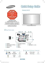 Samsung pn50a510 Anleitung Für Quick Setup