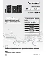 Panasonic SC-AKX50 Operating Guide