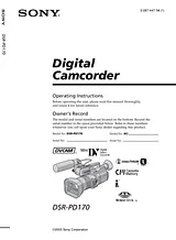 Sony DSR-PD170 Manual Do Utilizador