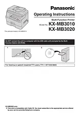 Panasonic KX-MB3020 Справочник Пользователя