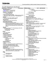 Toshiba M11-S3412 PTME0U-04S02V User Manual