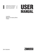 Zanussi ZWY50904WA Manual De Usuario