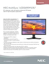 NEC LCD2690WUXi2 Fascicule